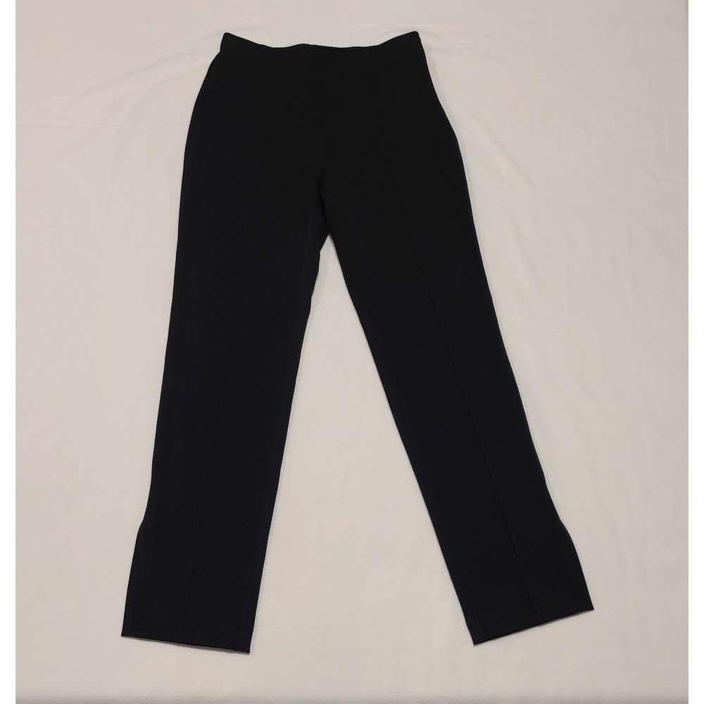 Nic+Zoe Black Onyx Straight Leg Pull On Pants Size 2 NEW WITH FLAW